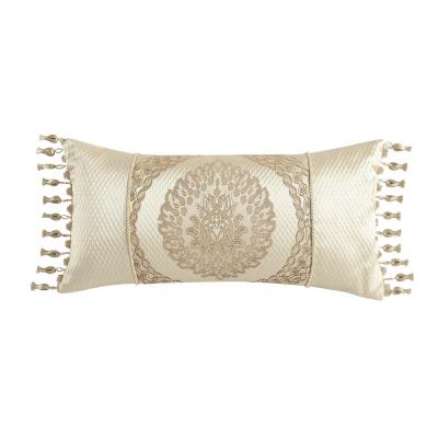 Davinci Sistine Gold Yarn Dyed Jacquard Long Cushion Long | 30x60cm | Gold